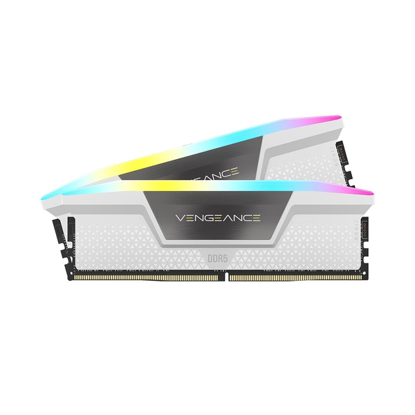 Ram PC Corsair Vengeance RGB 32GB 6000MHz DDR5 (2x16GB) - White
