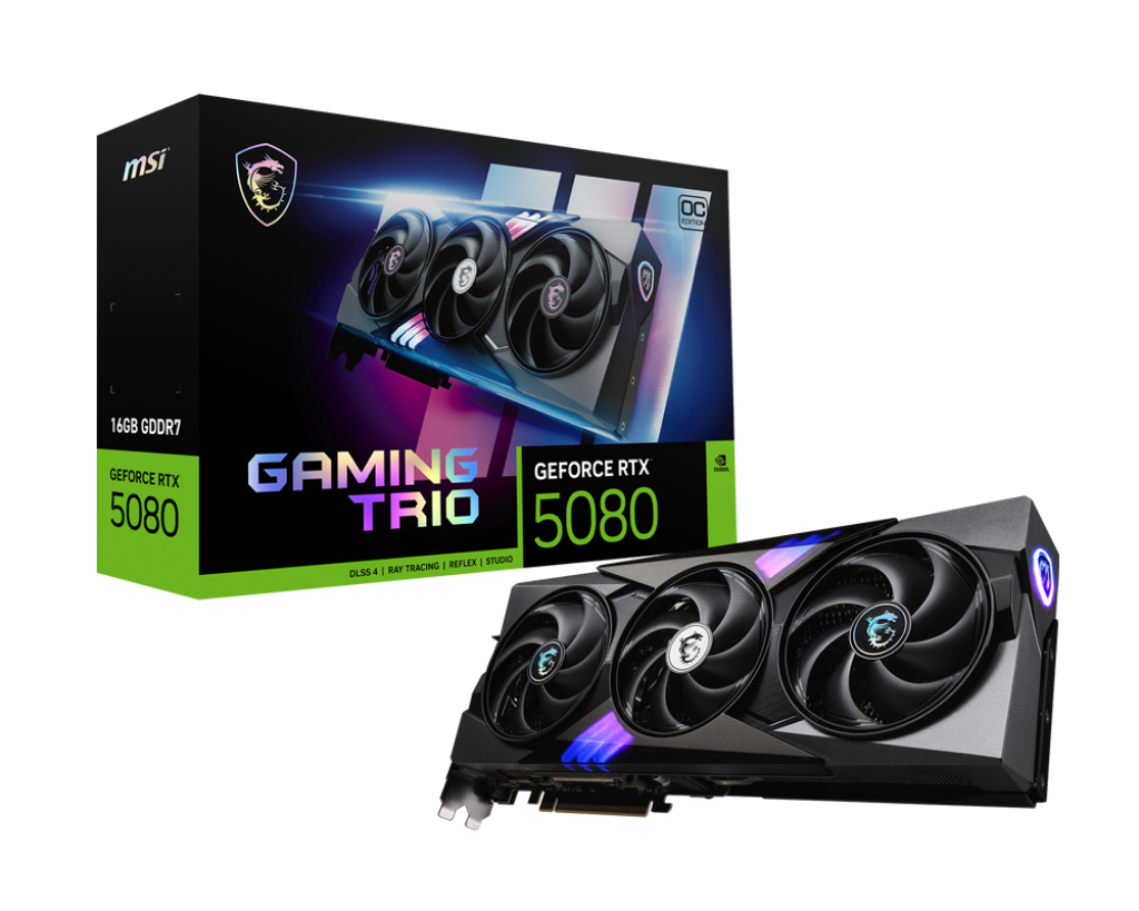 Card màn hình  MSI GeForce RTX 5080 16G GAMING TRIO OC