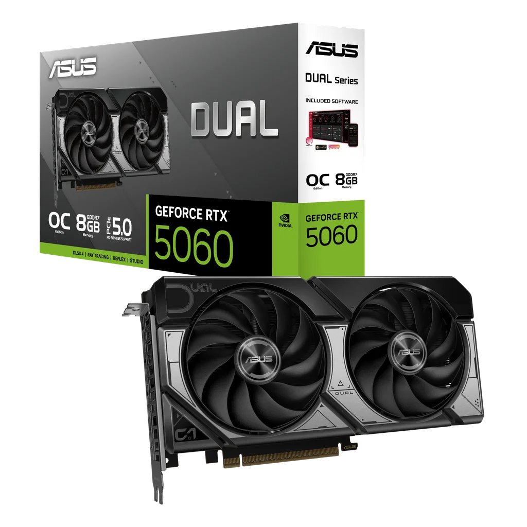 Card màn hình ASUS Dual GeForce RTX™ 5060 8GB OC GDDR7 