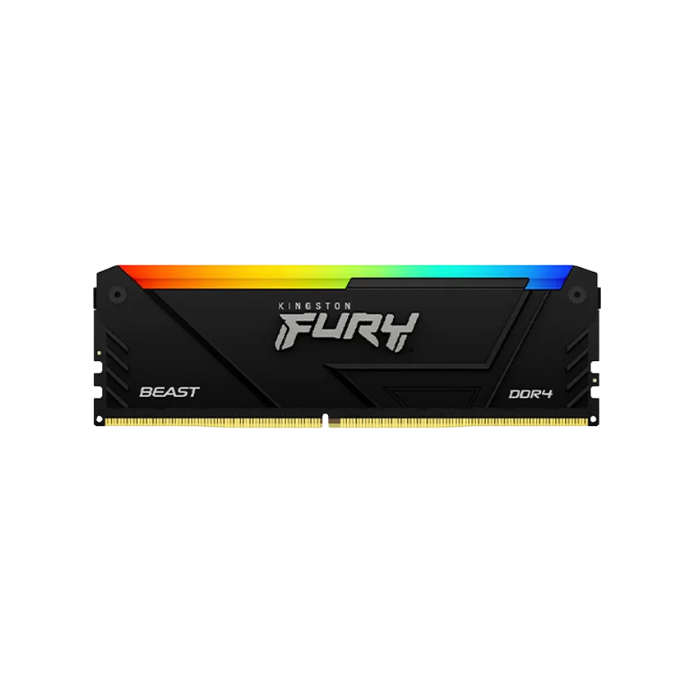 Ram Desktop Kingston Fury Beast RGB (KF432C16BB2A/32) 32GB (1x32GB) DDR4 3200Mhz