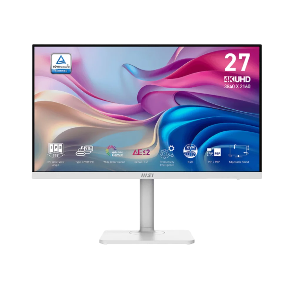 Màn hình MSI Modern MD272UPHW (27 inch/ 4K/ IPS/ 60Hz/ USB-C 98W/ Loa)