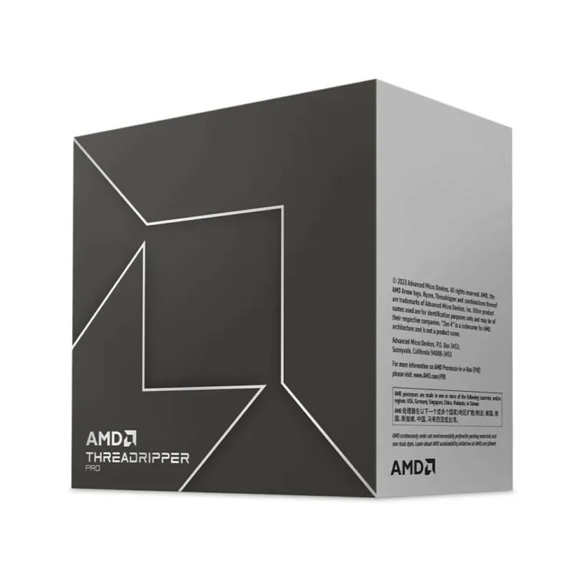 CPU AMD Ryzen Threadripper Pro 7985WX (3.2Ghz up to 5.1Ghz/324MB/64 cores 128 threads/350W/Socket sTR5)