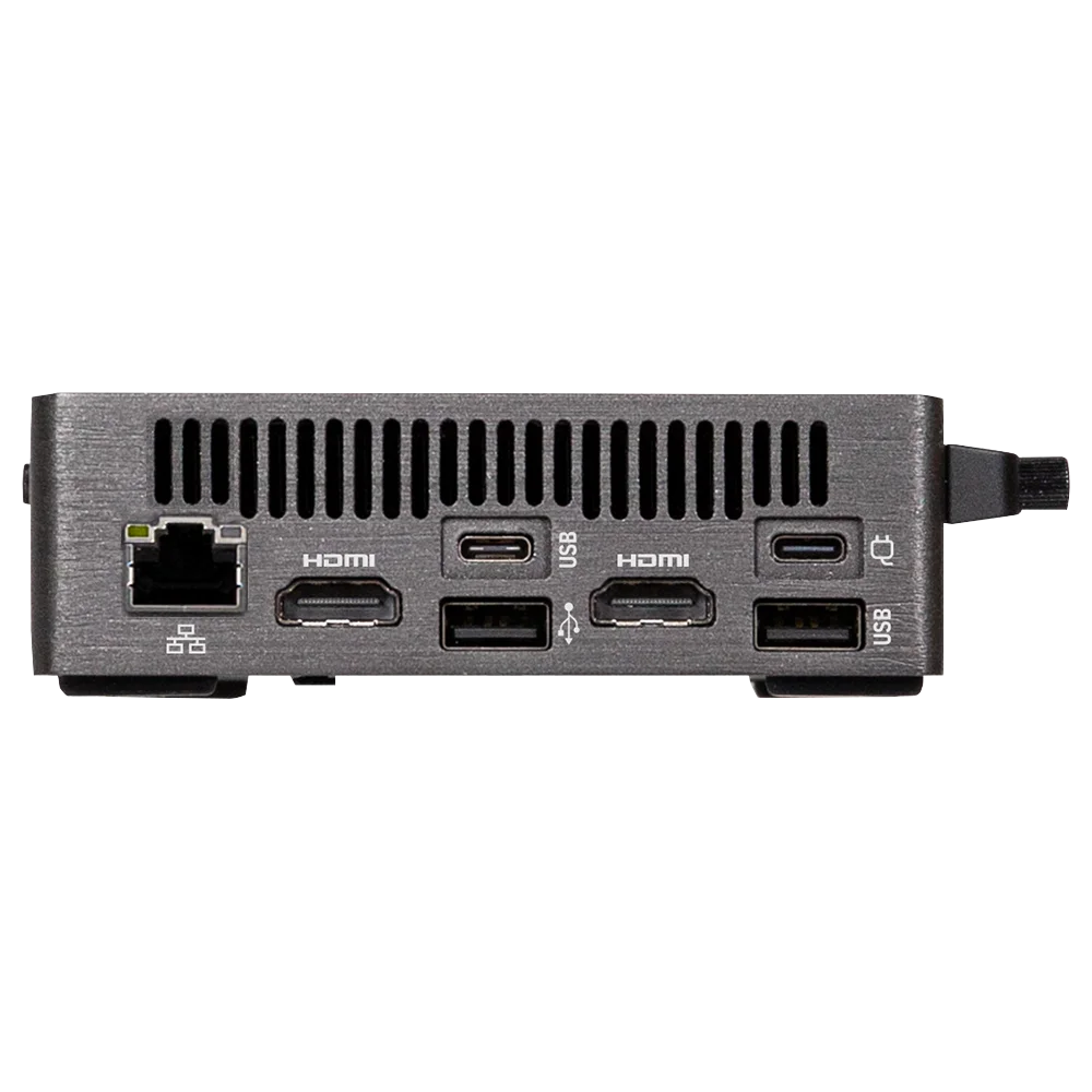 Mini PC GIGABYTE BRIX (GB-BRU5-225H) (Ultra 5 225H) | 2xD5-6400 | 2xNVMe | 2xHDMI | 1xUSB4 | WiFi 7 | Bluetooth | 1xLAN | VESA | NoOS | (Đen)