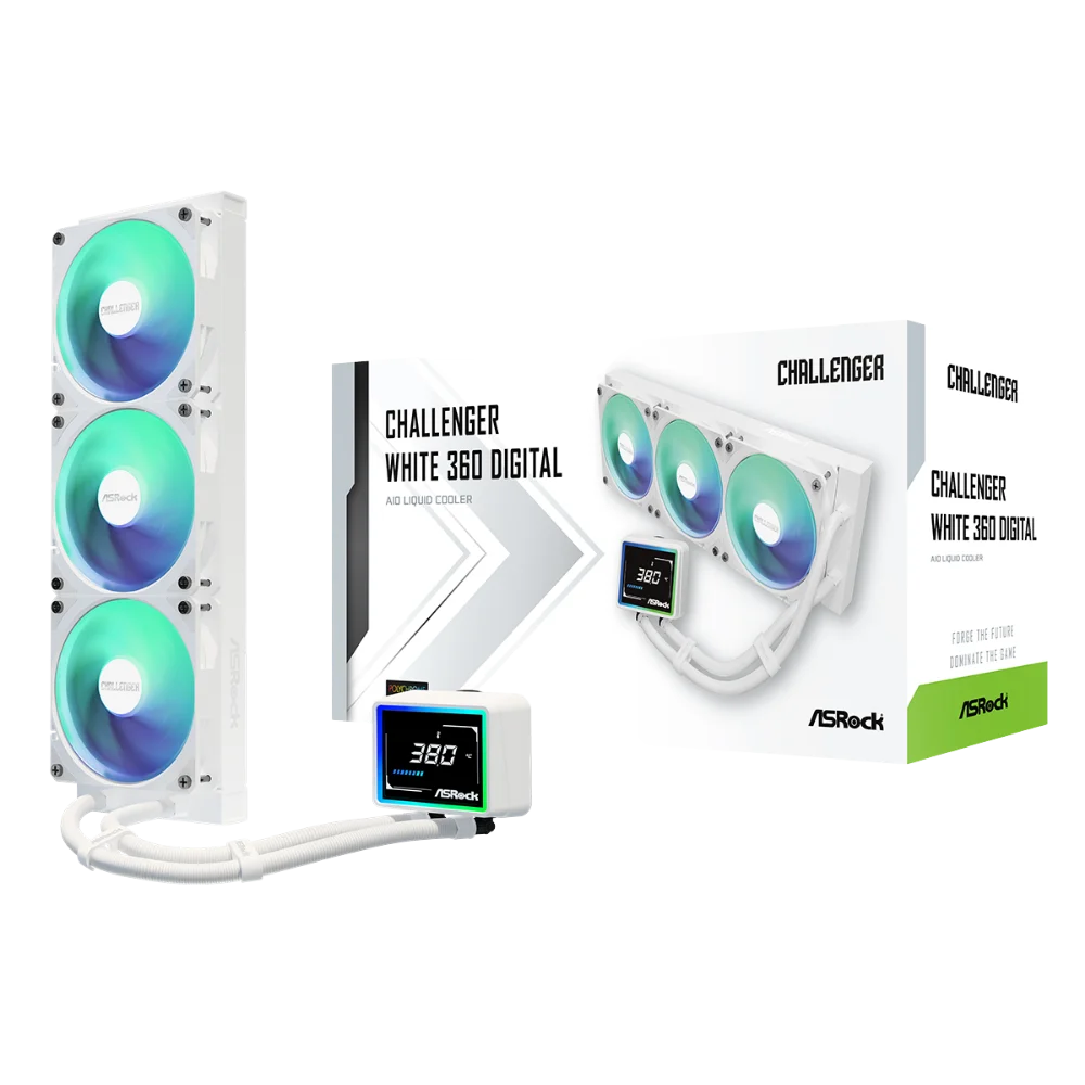 Tản nhiệt nước AIO ASROCK CHALLENGER WHITE 360 DIGITAL