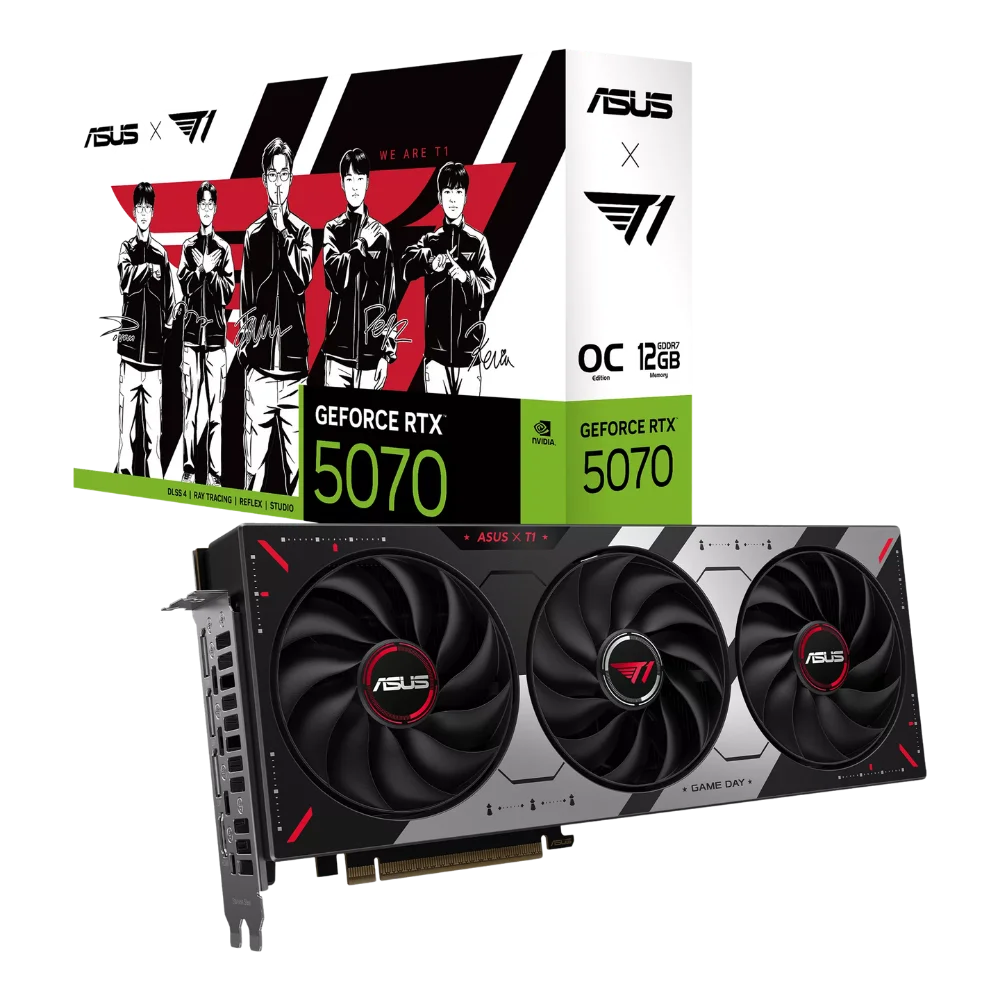 Card Màn Hình ASUS T1 GeForce RTX 5070 12GB GDDR7 OC Edition (T1-RTX5070-O12G-GAMING)