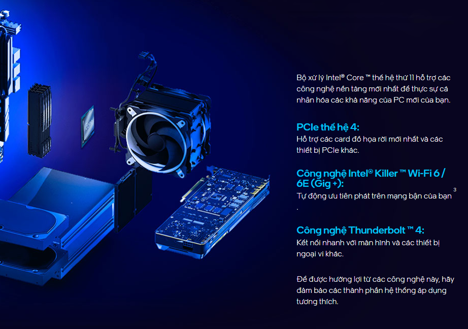 CPU Intel Core i9-11900K (3.5GHz turbo up to 5.3Ghz, 8 nhân 16 luồng, 16MB Cache, 125W) - Socket Intel LGA 1200