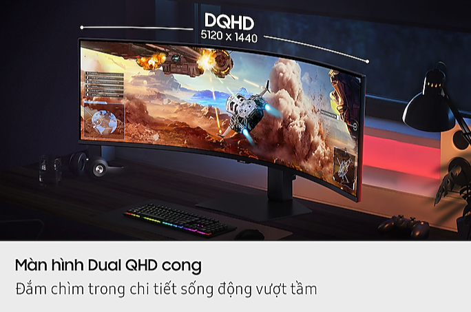 Màn hình Gaming Samsung Odyssey G9 G91F 49 inch DQHD 144Hz 1ms VA LS49FG912EEXXV