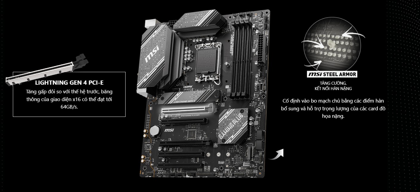Mainboard MSI B760 GAMING PLUS WIFI