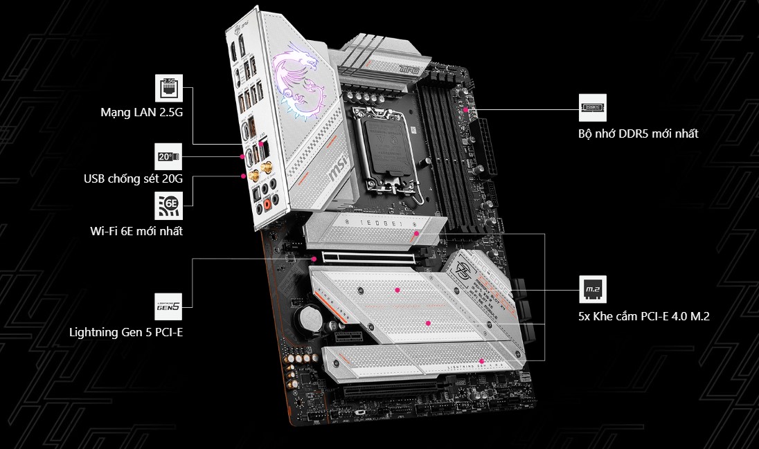 Mainboard MSI MPG Z790 EDGE Wifi DDR5