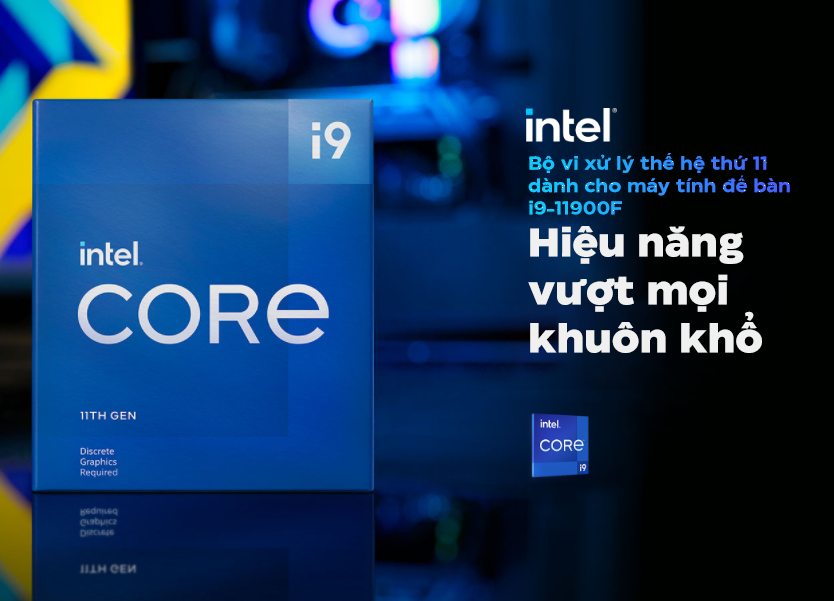 CPU Intel Core i9-11900F (2.5GHz turbo up to 5.2Ghz, 8 nhân 16 luồng, 16MB Cache, 65W) - Socket Intel LGA 1200