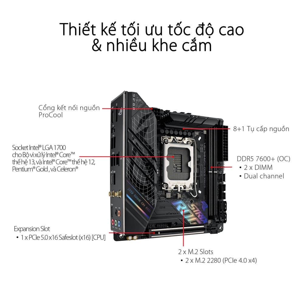 Mainboard ASUS ROG STRIX B760-I GAMING WIFI DDR5