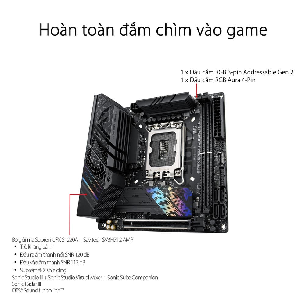 Mainboard ASUS ROG STRIX B760-I GAMING WIFI DDR5