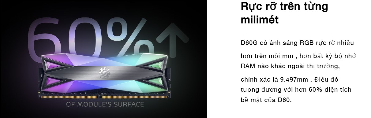 Ram Desktop Adata XPG Spectrix D60G RGB